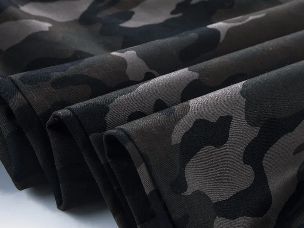 Calça masculina de camuflagem militar, calça de harém lápis, solta e confortável, corredor de algodão, outono, 2024