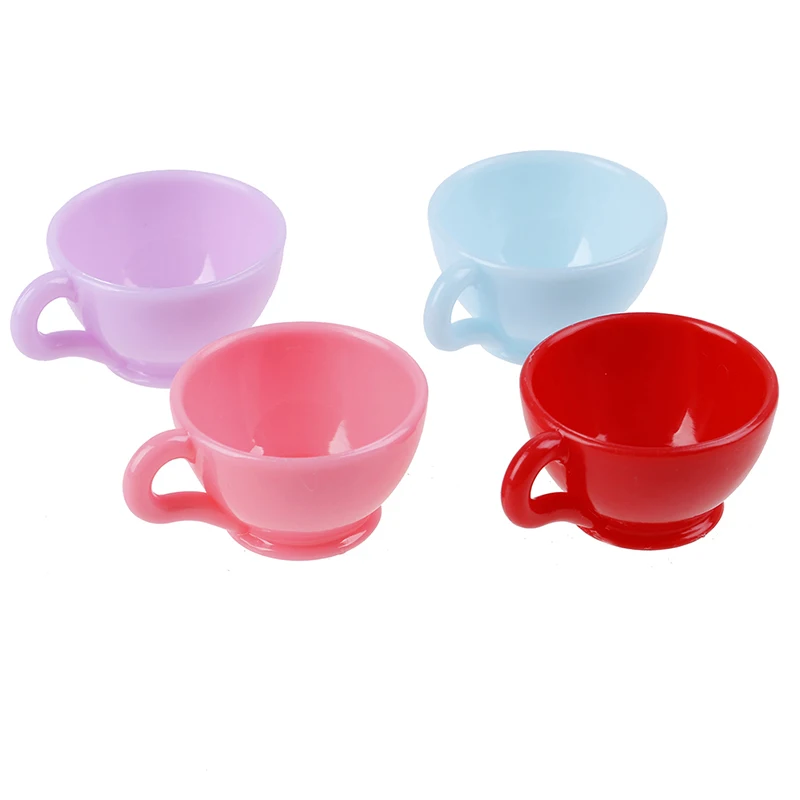 Cute Cup For Miniature Dollhouse Coffee Cup Kitchen Room Food Drink Home Tableware Decors Random Color