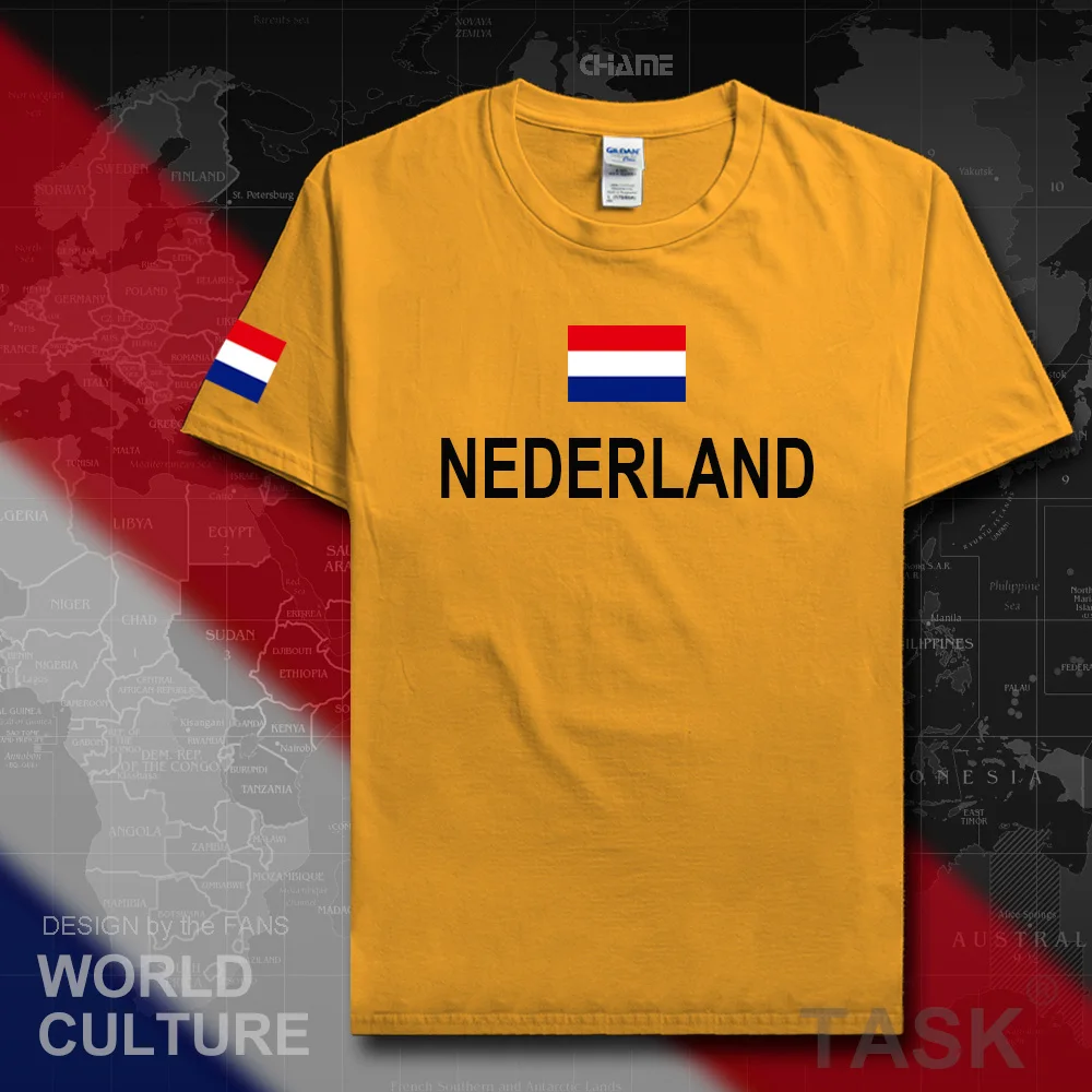 Netherlands Low Countries t shirt man jerseys 2017 t-shirt 100% cotton Dutch nation team sporting meeting fans fitness Holland