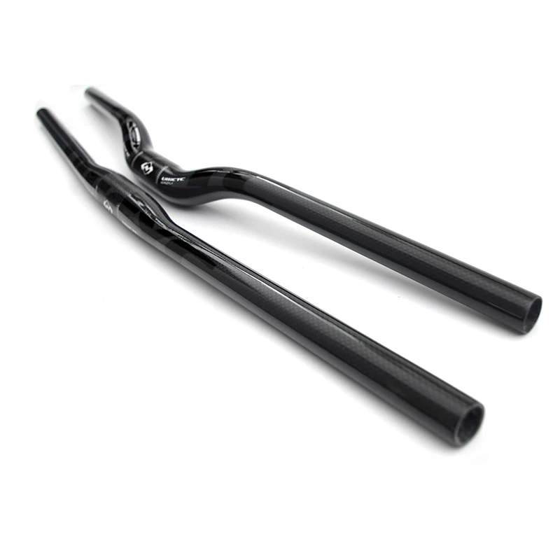 Kierownica rowerowa Ullicyc Full Carbon MTB 3K Gloss Black 580-740mm Flat/Rise, lekka, ulepszona do rowerów górskich i hulajnóg elektrycznych — zdjęcie 7