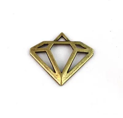 FREE SHIPPING 50PCS Antiqued Bronze Pyramis Charm A13456B