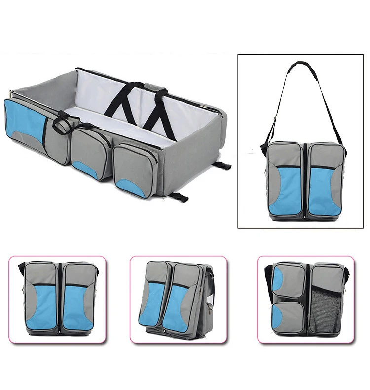 Travel Portable Bassinet large capacity Diaper Bag Multifunction Portable Changing Station Travel Crib Diaper Bag travel bed