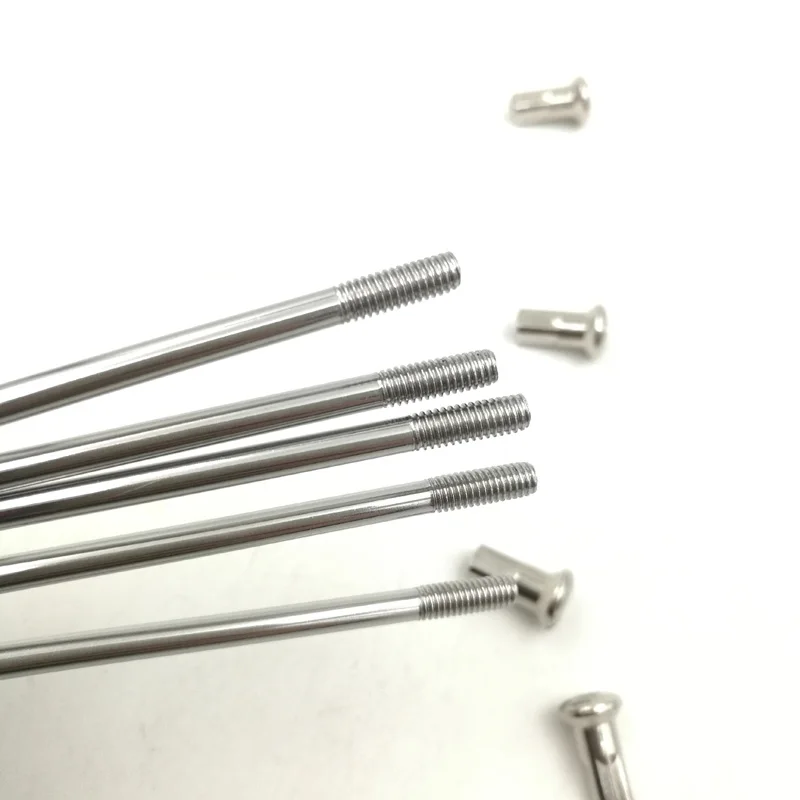 JQORG Straight Spokes Diameter 3.5mm 9G Electric Motorcycle Wheel Spokes Straight Pull Desert Rally Motorcycle Hub Spokes 9#/9K