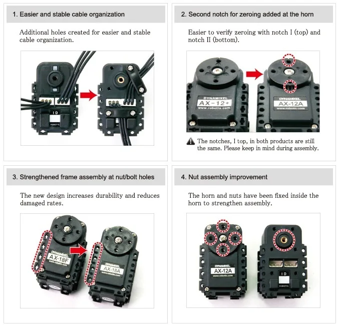 ROBOTIS DYNAMIXEL AX-12A servo Dynamixel special servo for original Korean robot