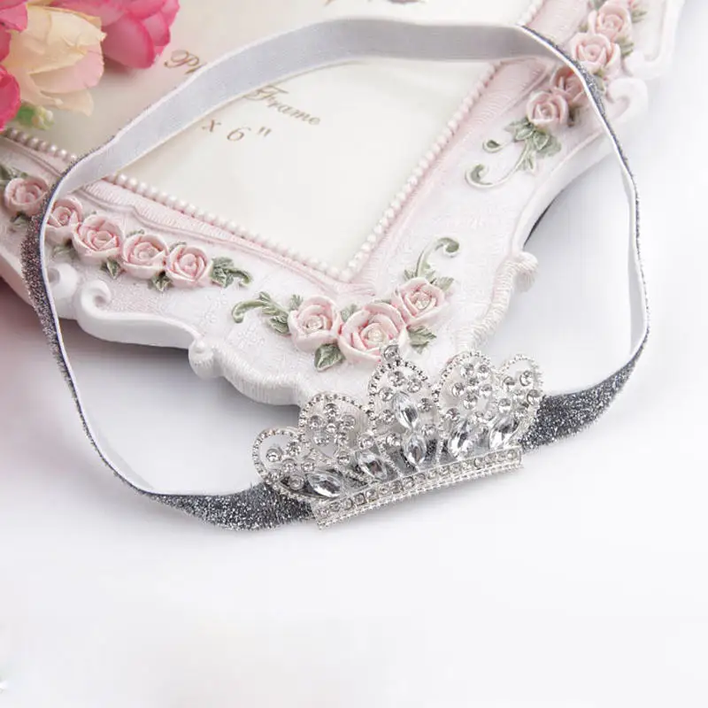 Balleenshiny Pérola Cristal Coroa, Headband infantil, Princesa Acessórios de Cabelo, Recém-nascido Fotografia Adereços, Bebê Meninas Headwear