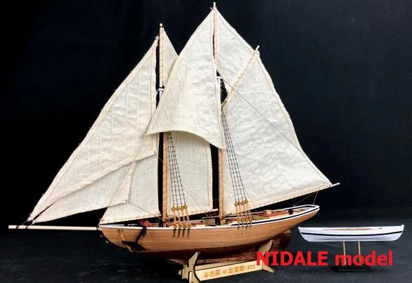 New version Ancient Ship Model Building Kits Benjamin W.Latham 1902 Sailboat Model Detailed English Instruction