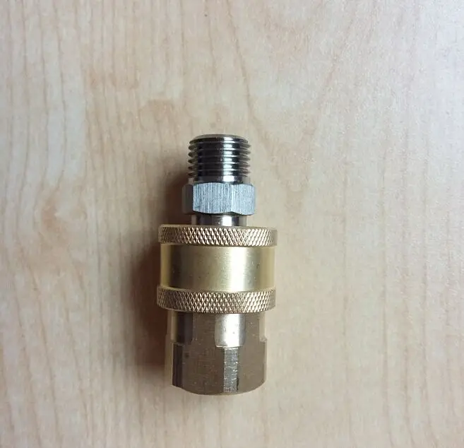 High quality  G1/4 quick release coupler chuck adaptor  with male connector  for car washer gun hose