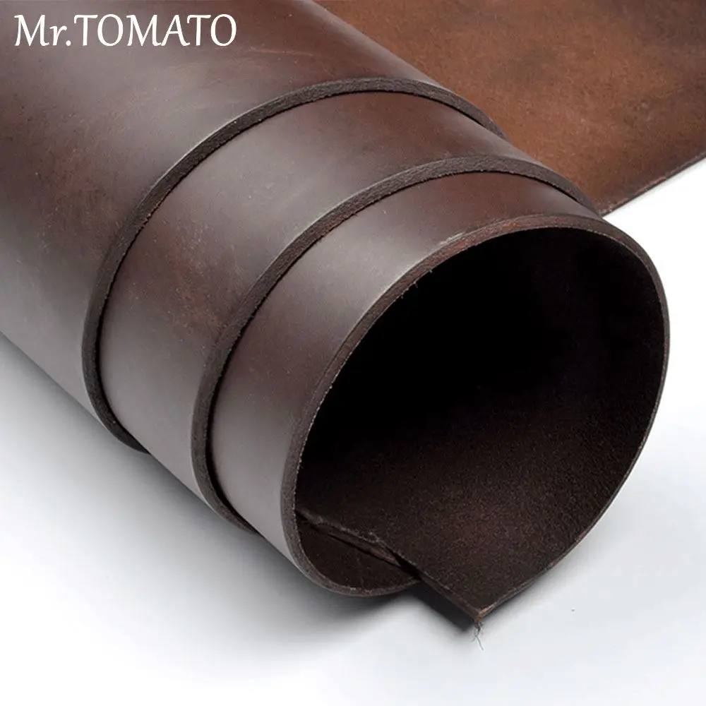 leather piece craft vegetable tanned leather thick genuine leather about 4.0 mm cowhide Genuine Cowhide Veg tan Handmade  precut