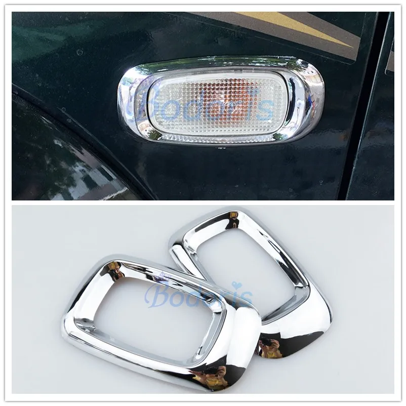 For Land Cruiser 100 LC100 J100 Lexus LX470 1998-2007 Chrome Side lamp Cover Light Overlay Trim Car Styling Accessories