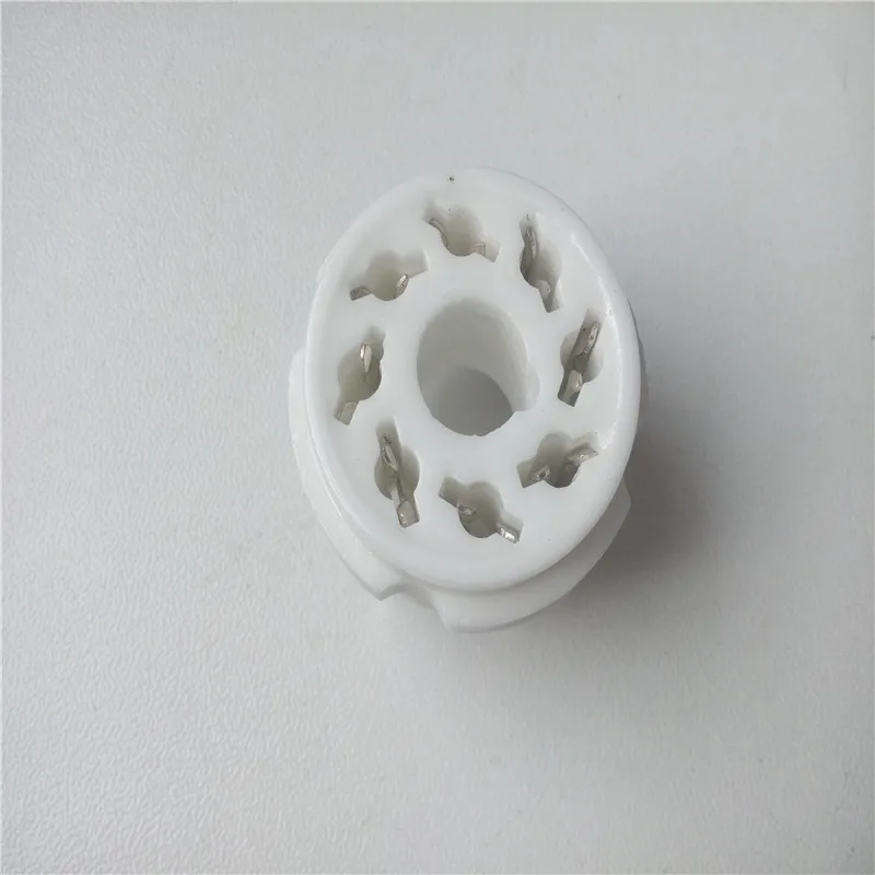 8pcs bakelite tube socket GZC8-Y seat tube socket silver foot PCB for EL34 tube amplifier