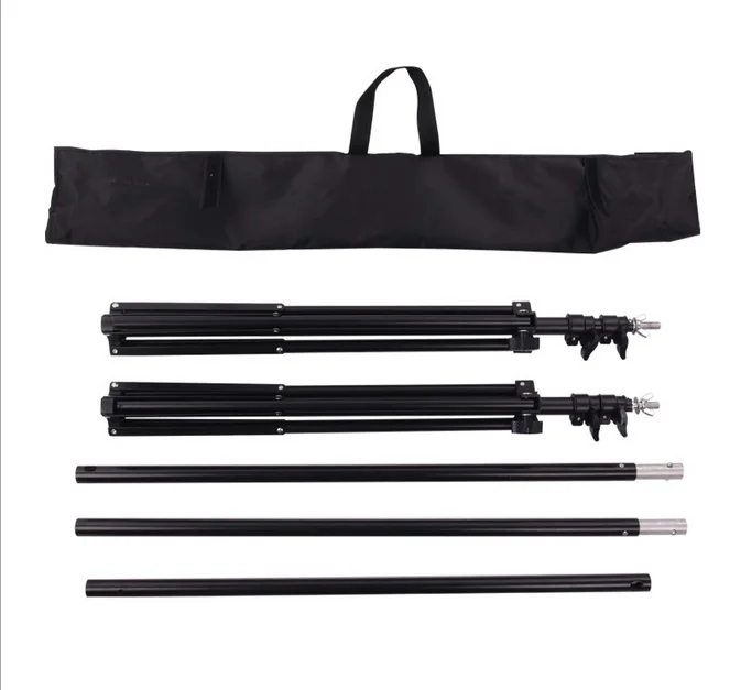 Photo Photography 2m*2m/ 6.56ft*6.56ft Aluminum  Backdrop Stand Background Support System + Carrying Bag Case kit