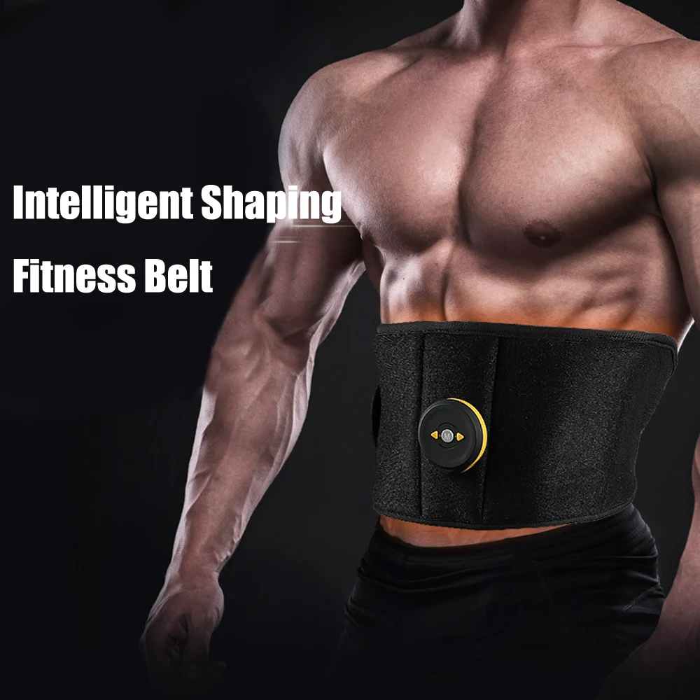 EMS Wireless Muscle Stimulator Trainer Smart Fitness Abdominal Training Electric Weight Loss belt Body Slimming Belt Unisex