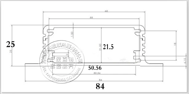 صندوق تحويل مزود الطاقة ، غلاف ألومنيوم 85x84x25mm ، غلاف إشارة السيارة