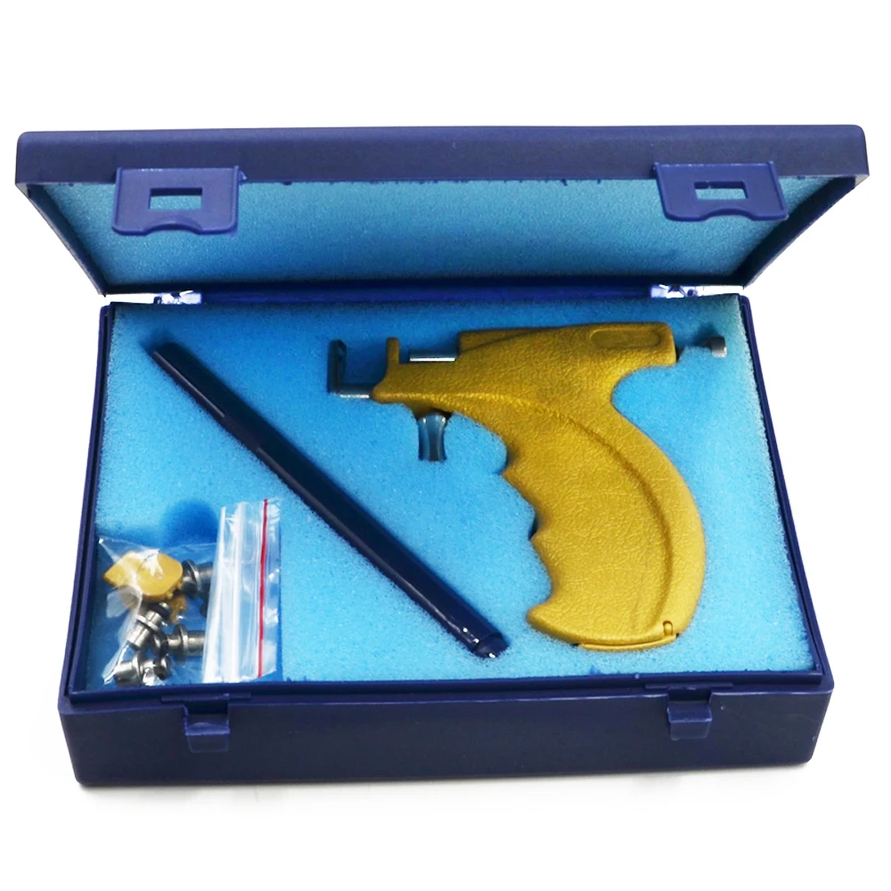 Professional Ear Piercing Gun Tool Set Ear Studs Steel Ear Nose Navel Body Piercing Gun Unit Tool Kit Safety Pierce Tool