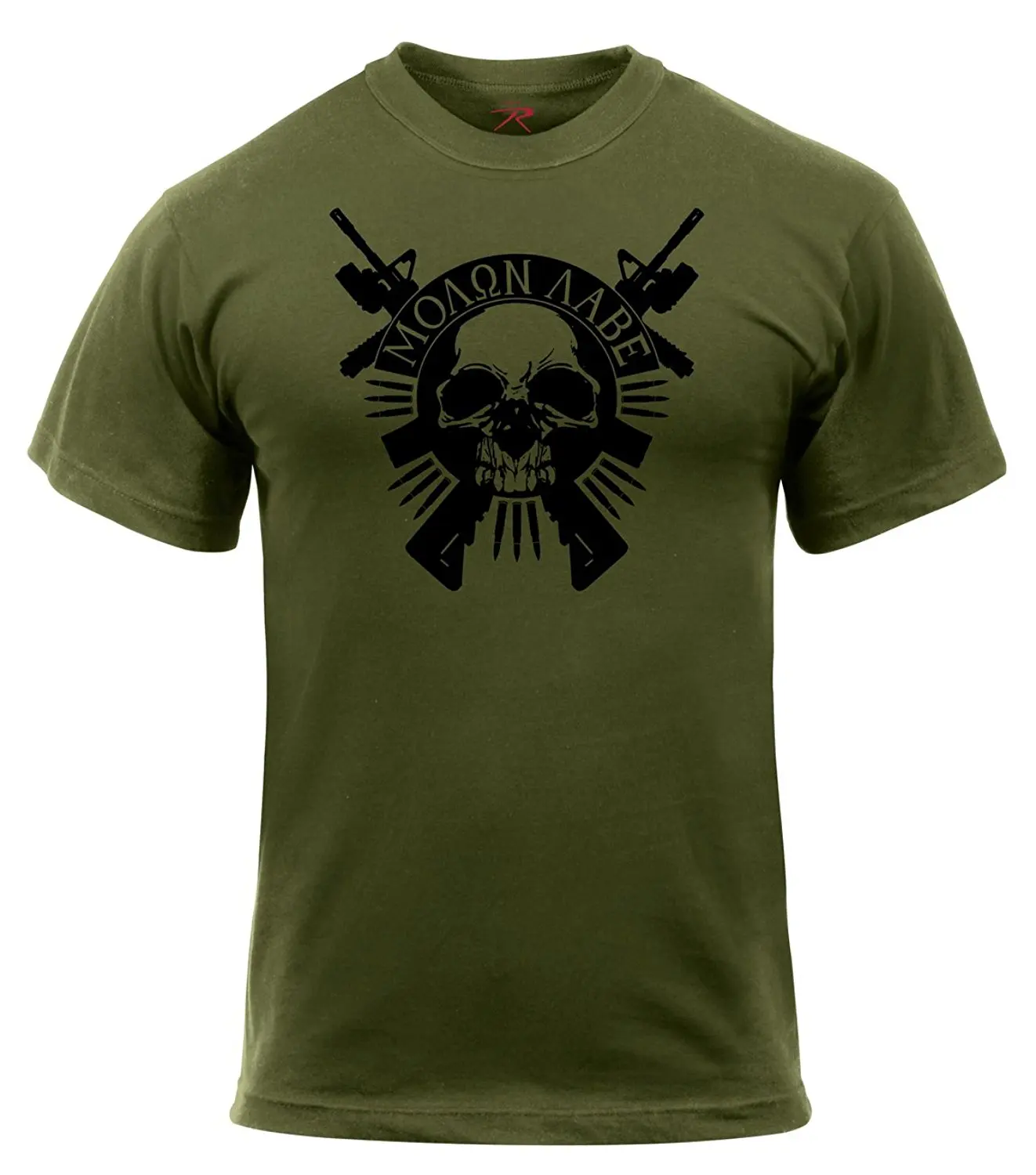 2019 New Hot sale 100% cotton Rothco Molon Labe Skull T-Shirt