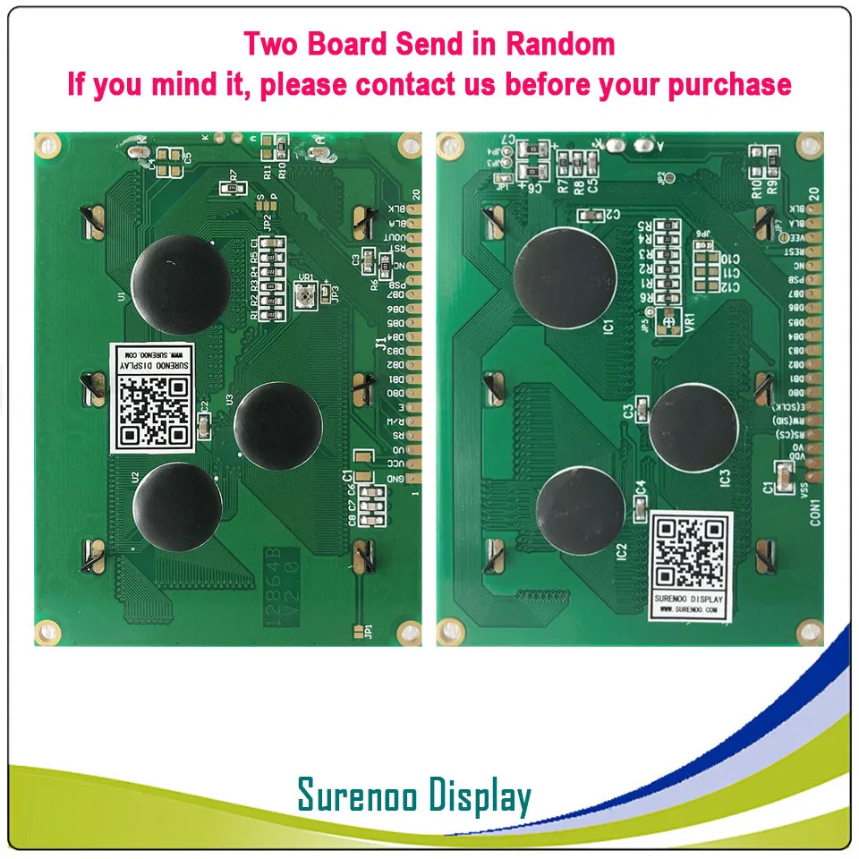 3.0 "93X70MM Grafische Matrix Parallel Lcd Module Scherm 12864 ST7920 AIP31020 Controller Ondersteuning Seriële