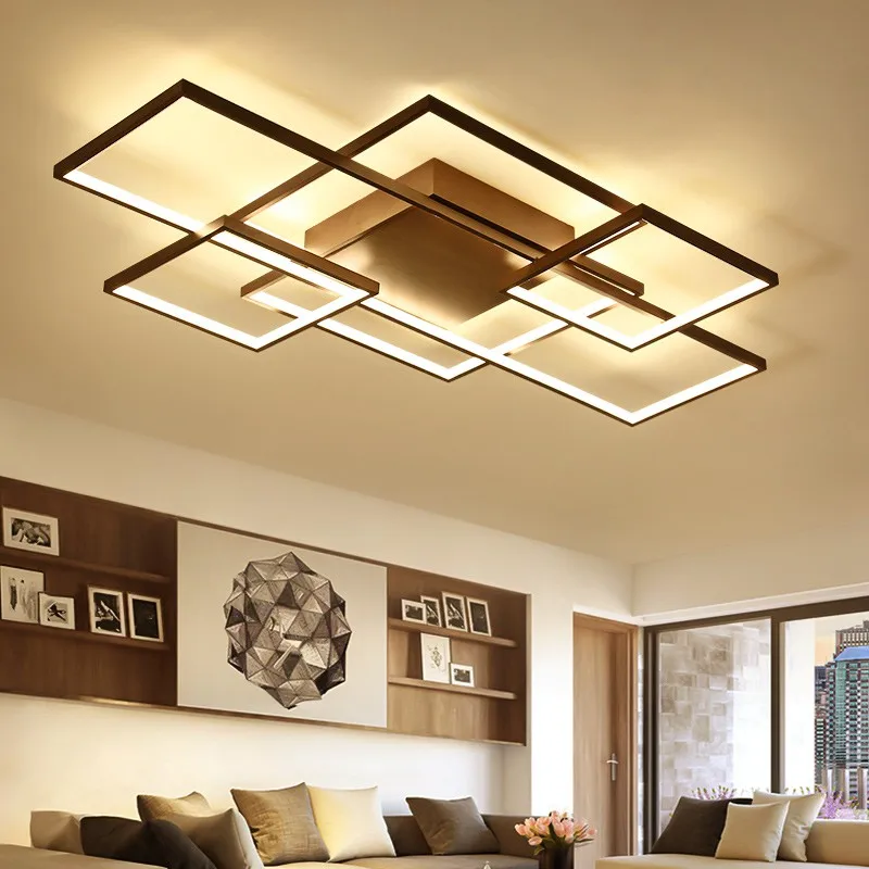 

Minimalism Livingroom Bedroom led ceiling Lights Rectangle/Square Modern led Ceiling Lamp Fixtures plafonnier luminaria