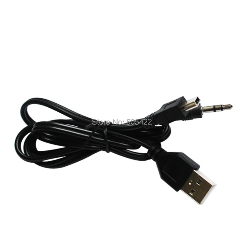 

200pcs/lot 3.5mm Aux Audio to Mini USB Cable Cord Adapter Charger wholesale