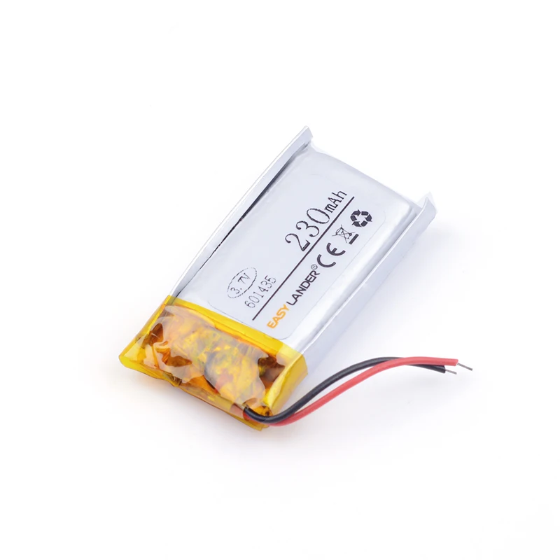 601435 230mAh 3.7V Rechargeable Lithium Li-ion Polymer Battery for MP3 MP4 Wireless Bluetooth Mouse Recorder