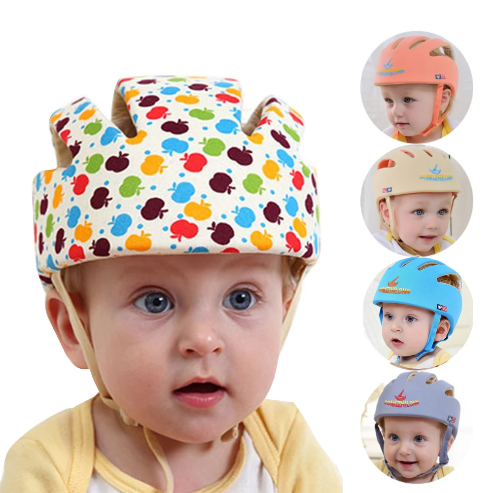 

Baby Protective Head Helmet Hats for Kids Prevent Impact Walk Wrestling Sport Toddler Safety Soft Hat Boy Girls Cotton Baby Cap