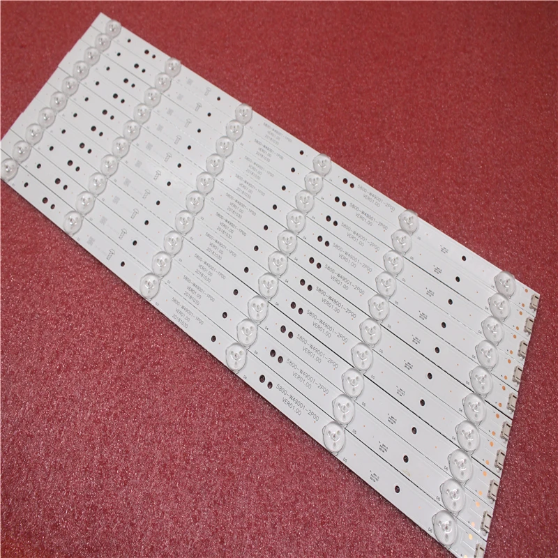 

10pcs/Set 6LED 480mm LED Backlight Strip For LC490DUJ-SHA2 5800-W49001-1P00 5800-W49001-2P00 0P00 DP00 5850-W50007-1P00 New