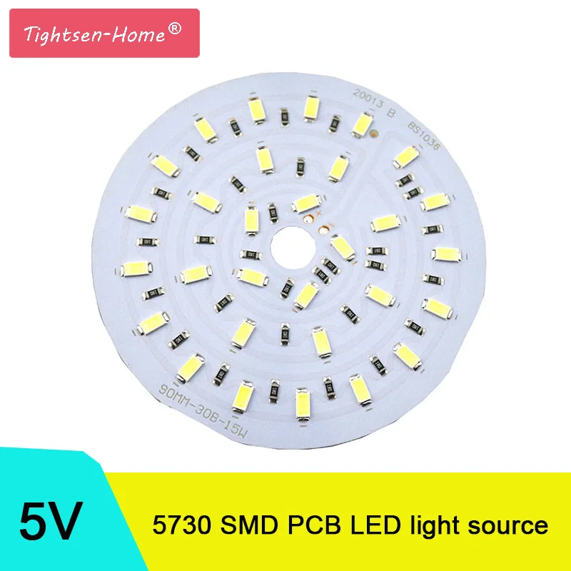 

10PCS/LOT 5V LED Source SMD5730 PCB Light Board 100LM/W Lamp 3W 5W 7W 9W 12W 15W 18W 24W 36W Led Bulb for Camping/Home lighting