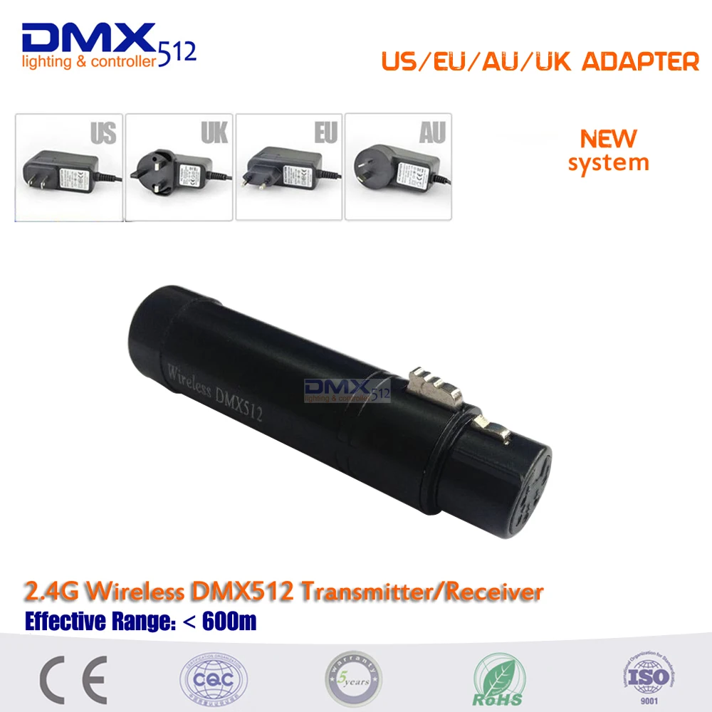 Imagem -06 - Pinos Porta Usb tipo 2.4g Ism 126ch sem Fio Dmx512 Transmissor & Receptor Adaptador Luz de Palco 13 Peças Lote