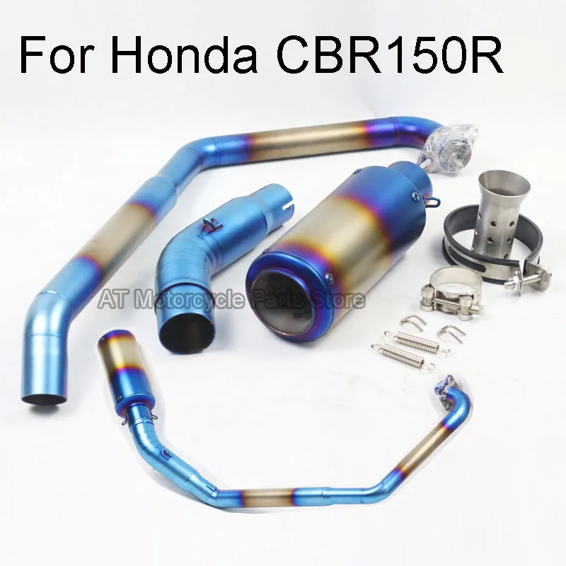 Motorcycle Exhaust Full System Pipe Muffler For Honda CBR150R Escape Pit Bike Moto