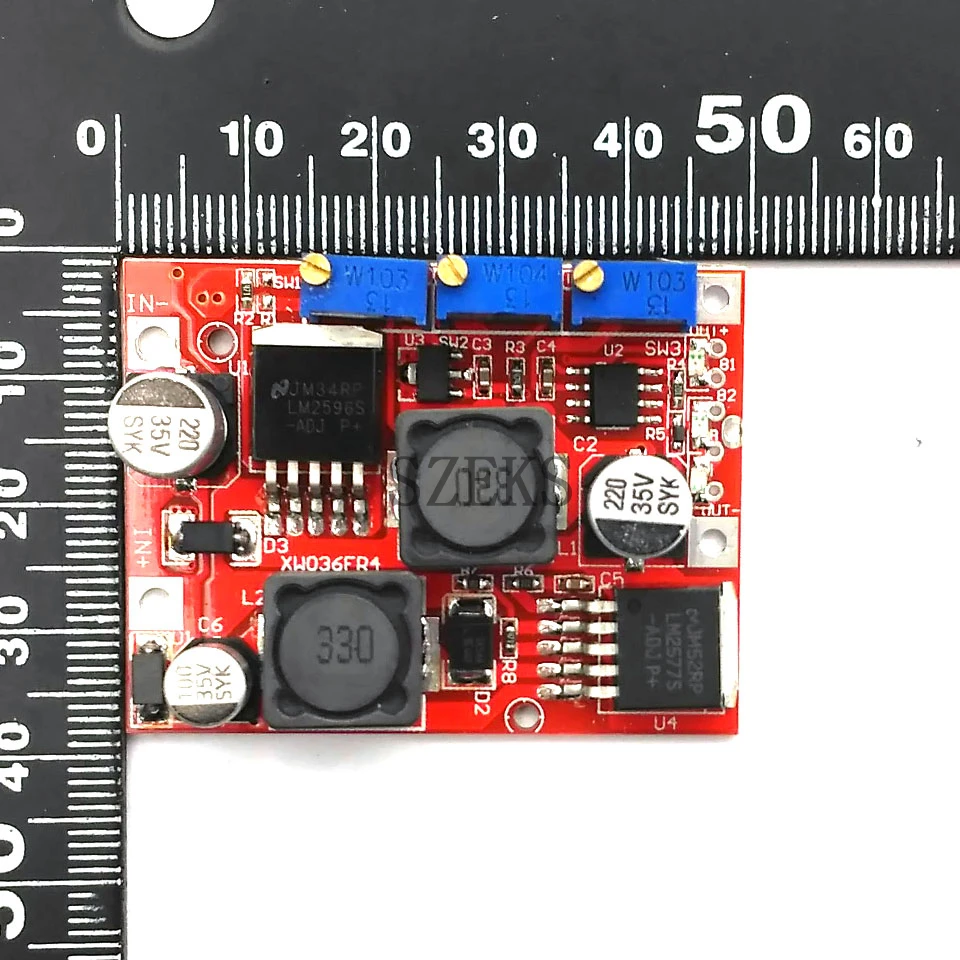 LM2577S LM2596S DC Adjustable Step Up Down Boost Buck CC CV Voltage Converter Module LED Driver Power Supply Voltage Reg