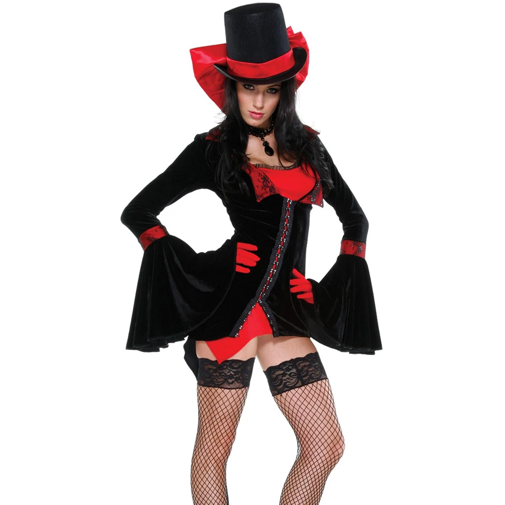 Sexy Vampire Vixen Adult Costume Deluxe Haloween Costumes Adult Womens Magic Moment Costume Halloween Fancy Dress Cosplay Women