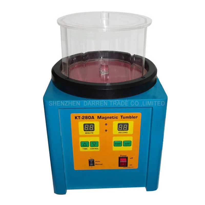 110V/220V  KT-280A 1100g Ferromagnetic Powerful Magnetic Tumbler Powerful Electric Magnetic Polishing Machine