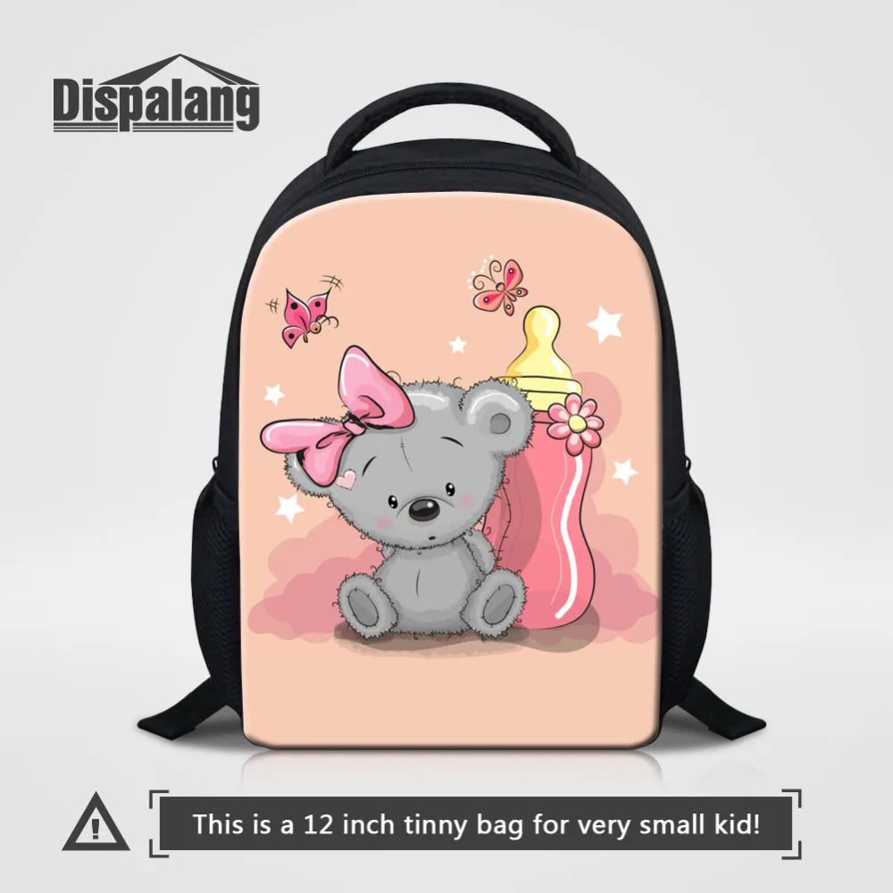 

Dispalang 12inch Children Mini Backpack Cartoon Animal School Bag Kindergarten Bear Print Book Bag Kids Bagpack Mochila Infantil