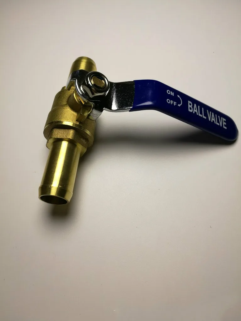 16mm brass  Weldless Compact Kettle Ball Valve Two way ball valves