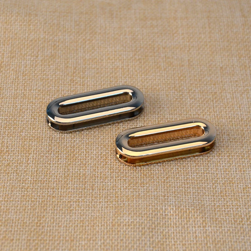 1.25 inch ( 3.2cm inner size)  Nickel / Light Gold Plated  zinc alloy Oval Eyelet Grommets