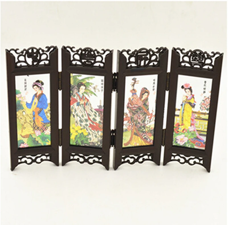 Multi-pattern Antique Small Screen Chinese Style Mask  Ornaments Features Crafts Tourism Souvenirs Gift  Home Decoration