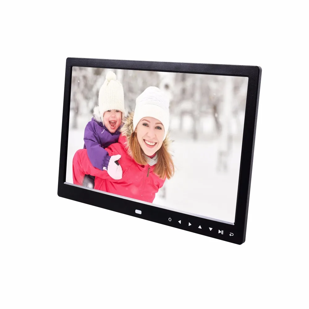 13 inci 7 tombol sentuh depan mendukung 1080P pemutar video gambar album digital bingkai foto mesin pengiklanan 13 inci