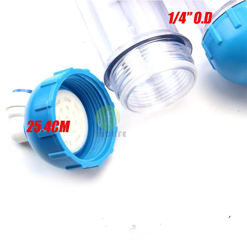 1PCS T33 WATER FILTER Cartridge Housing DIY T33 Shell Filter Bottle 2pcs Fittings Water Purifier For Reverse Osmosis System