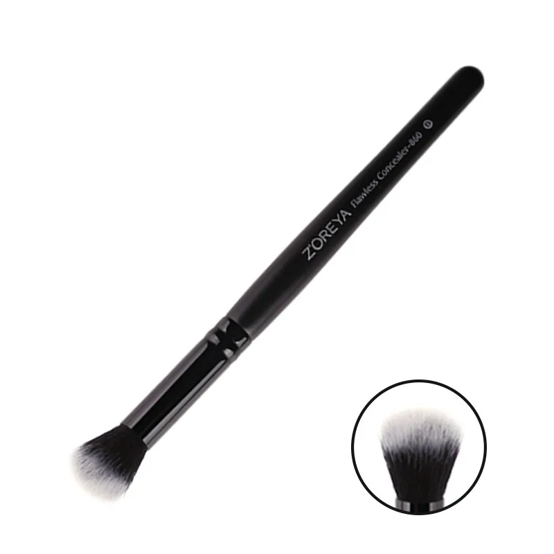 Zoreya marca 4 pçs sombra de olho maquiagem escova conjunto mistura pincéis cosméticos para maquiagem crease corretivo compõem ferramentas eyebrown