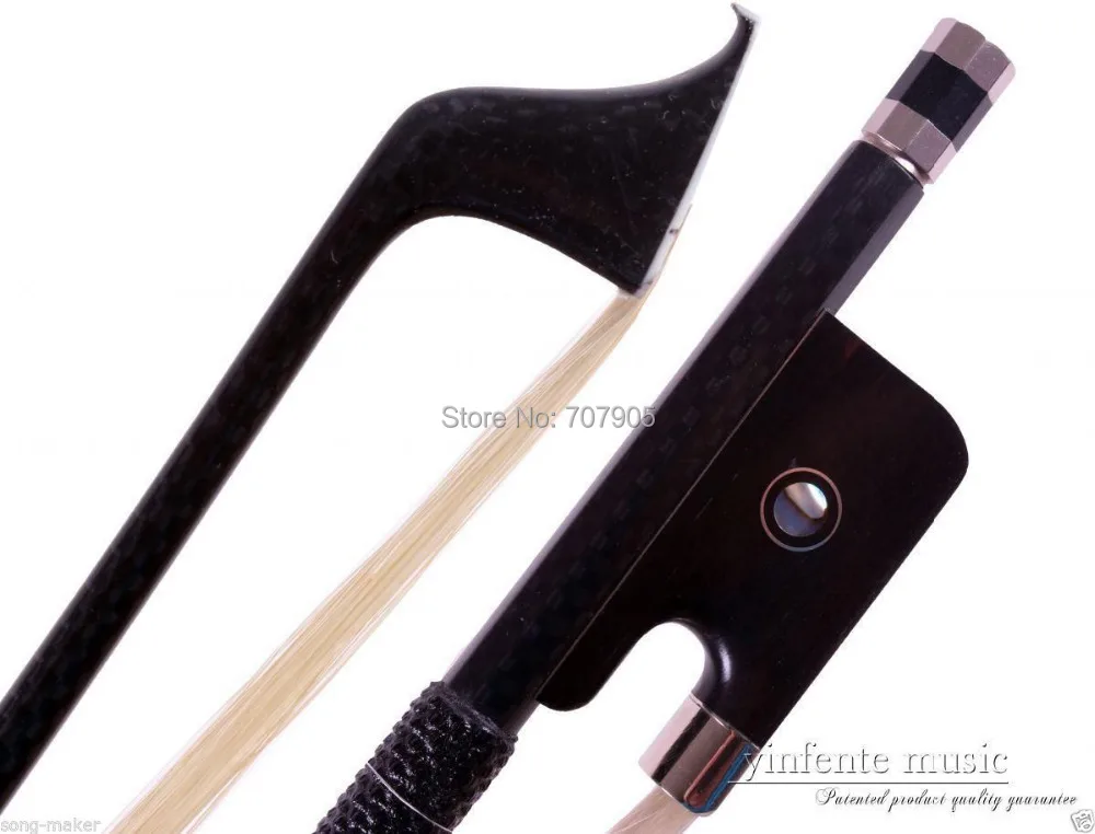 

4/4 Cello Bow Carbon fiber Round Stick Ebony fro g High Quality New #DT-043