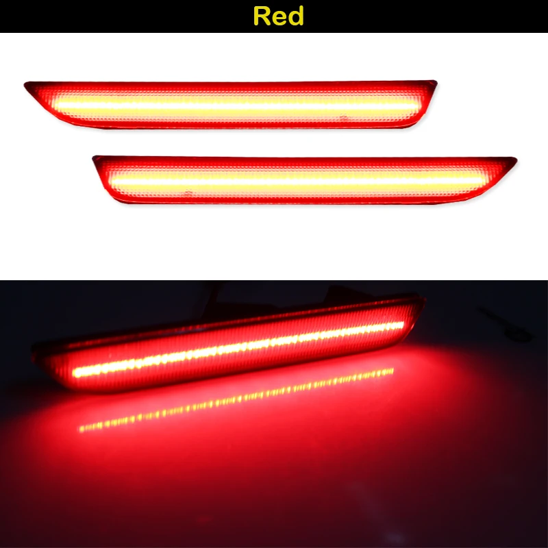 iJDM Per Auto Mustang LED Lampade di posizione laterali posteriori con 96-SMD-4014 Luci a LED per Ford Mustang 2015-2017 bianco Rosso 12V