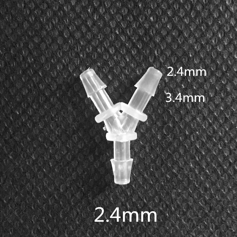 5Pcs/Pack 2.4mm-15.8mm Plastic 3 Ways Hose Joiner Y Connector Adapter
