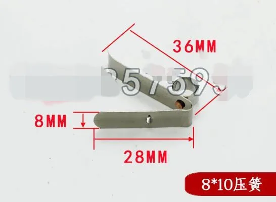 Carbon Brush Holder 7mm Dia Constant Force Spring Clip Assemblies 8x10 Type