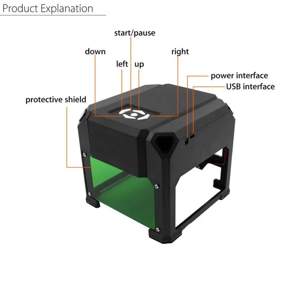 

NEW 1500MW USB Laser Engraver DIY Logo Mark Printer Cutter Carver Engraving Laser Carving Machine For Plane Surface Professional