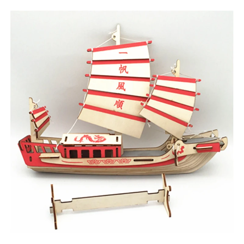 Diy Modell Spielzeug 3d Holz Puzzle Yuanyang Pavilion Holz Kits Puzzle Spiel Montage Handgemachte Baustein Spielzeug p43