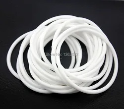 10PCS/Lot Black White Rubber Bracelets Wristband Friendship Rubber Gummy Hairband Unisex bangles Bracelets