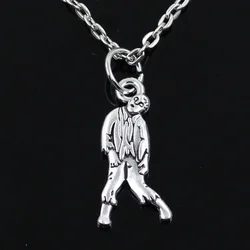 New Fashion Walking Dead Zombie Corpse Pendants Round Cross Chain Short Long Mens Womens Silver Color  Necklace Jewelry Gift