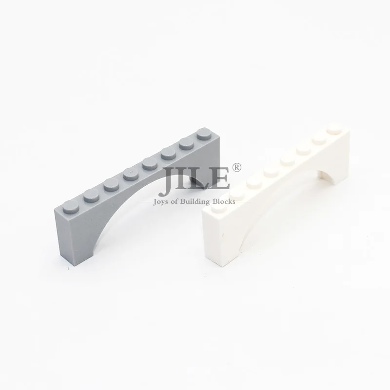 Moc Brick Arch 1x8x2 Raised Bridge 16577 DIY Enlighten Creative Building Blocks Compatible with Assembles Particles