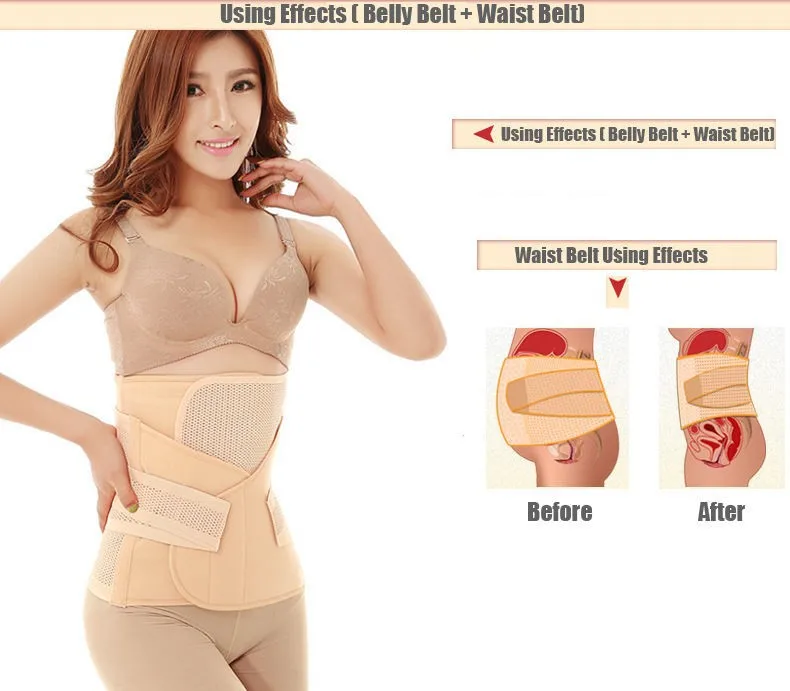 3in1 Waist Shapewear Breathable Belly Postpartum Abdominal Belt Recovery Belly/abdomen/pelvis Pregnant Reducer shaper