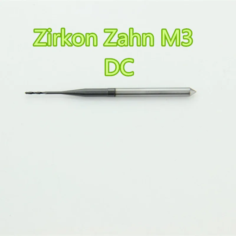 5 PCS/lot High Quality DC Dental Zirconia Tungsten Carbide Milling Bur Machine Zirkon Zahn M3 System 0.5/1.0/2.0mm Length 57 mm