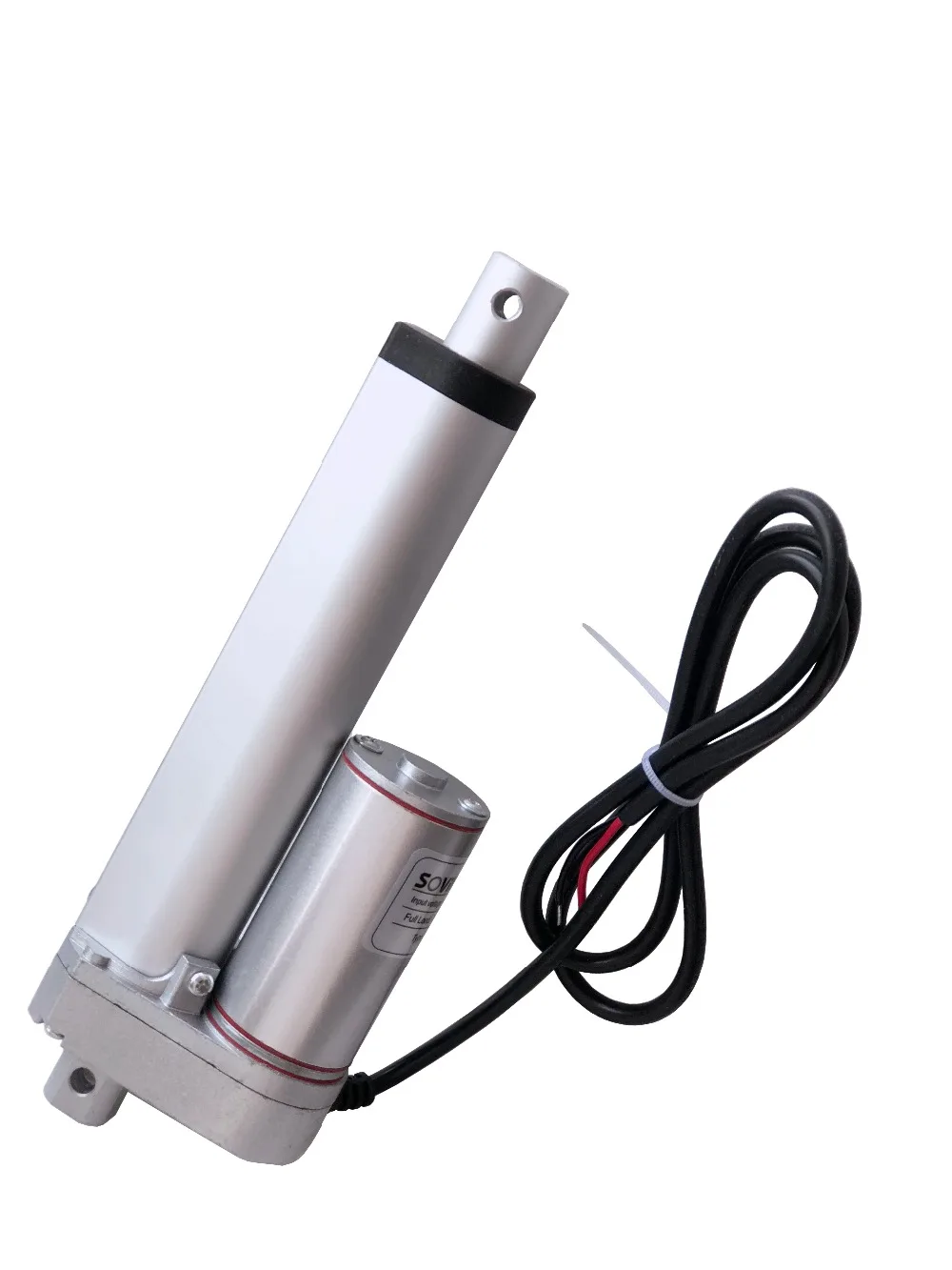 SOViK Electric Linear Actuator 100mm Stroke 12V 24V  DC Motor Heavy Duty 750N Load Include Mounting Brackets